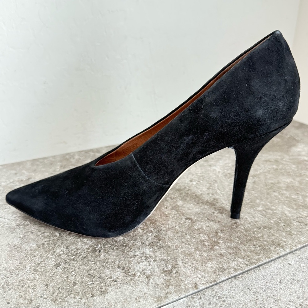NEW Antonio Melani Saige Black Suede Stiletto Pumps Women’s Size‎ 11 - Picture 2 of 9